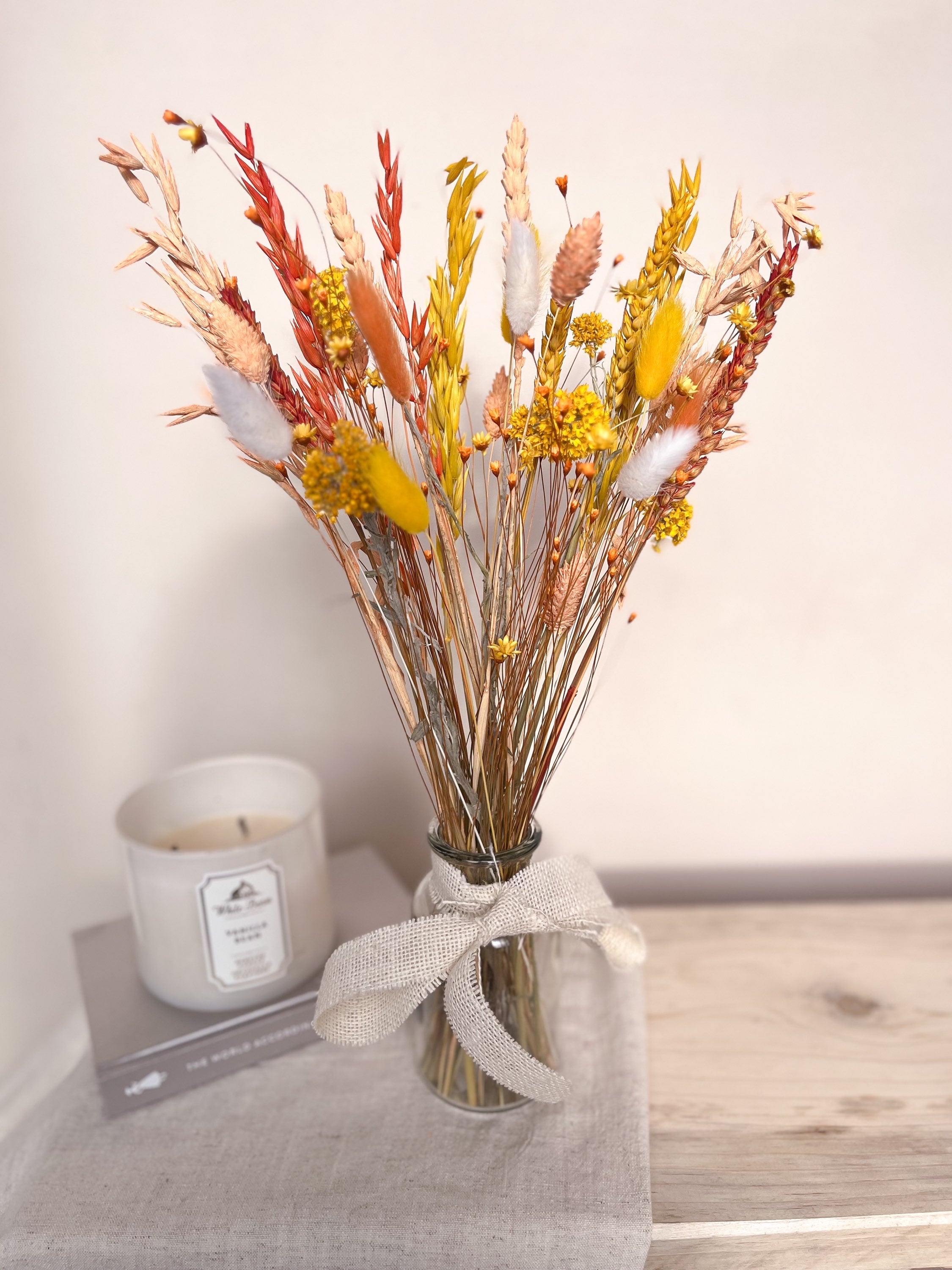 Citrus Dried Flowers with Vase image 6