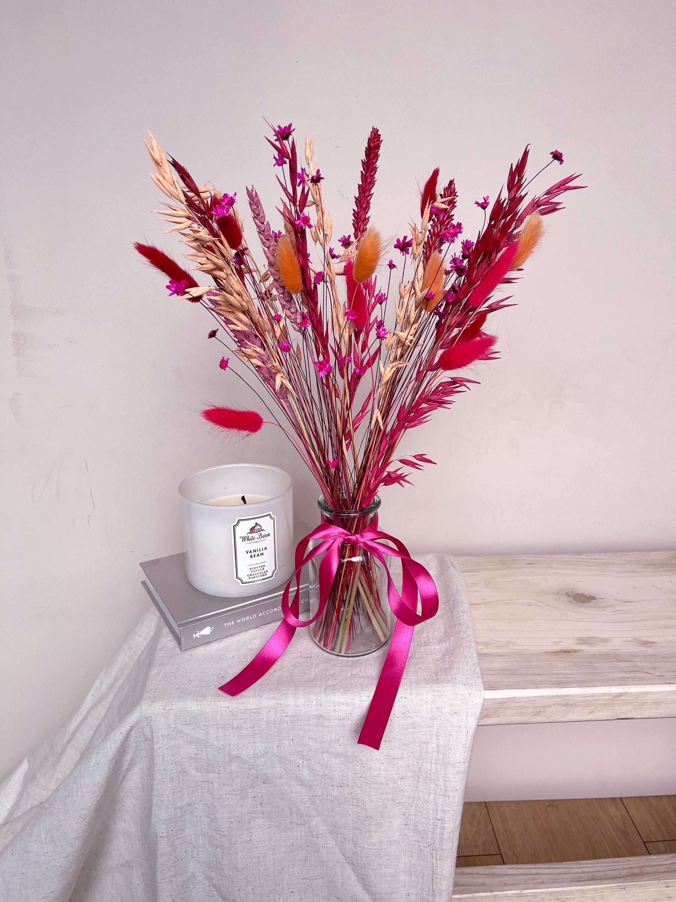 Vibrant Dried Flowers with Vase image 5