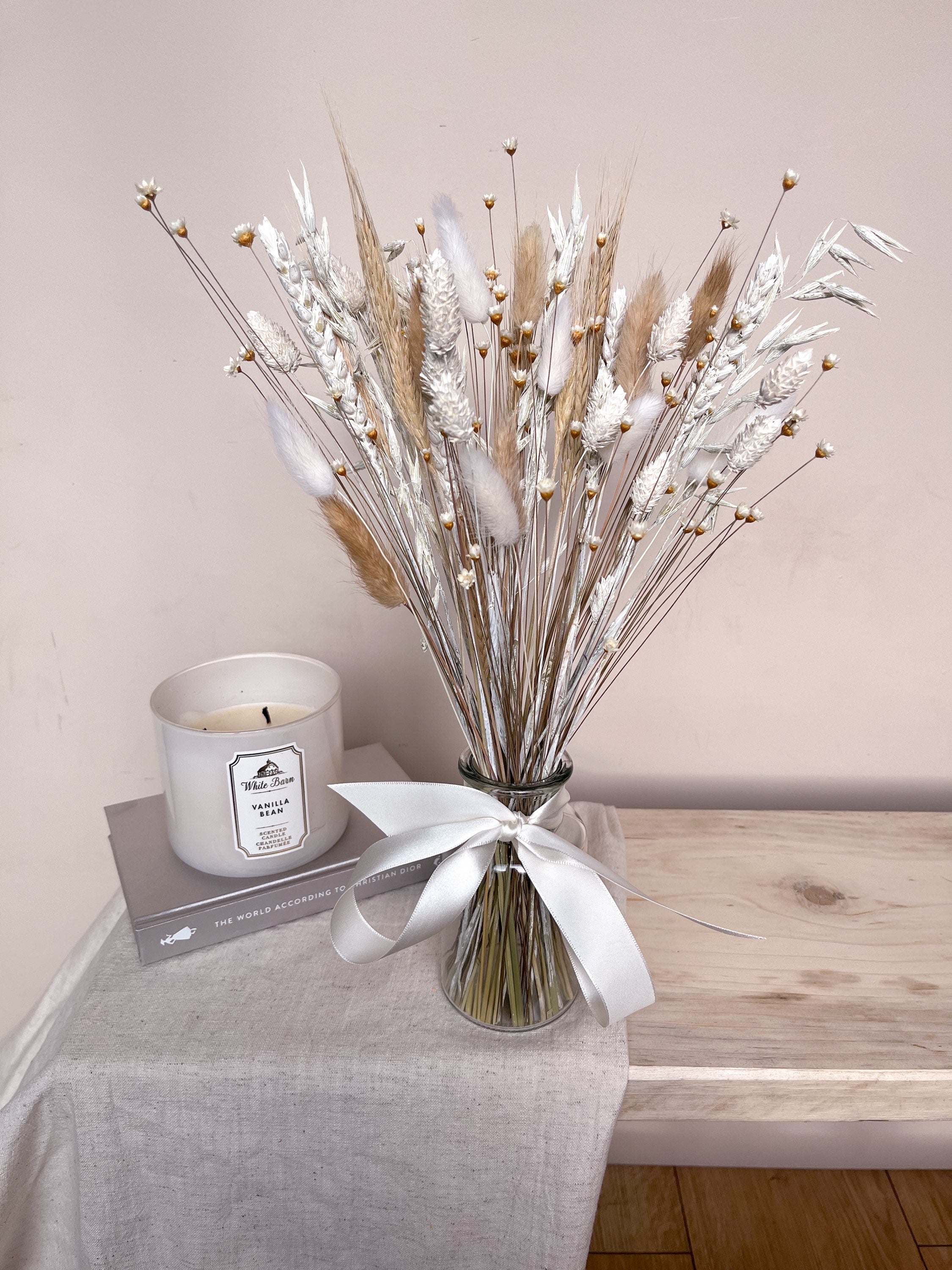 Natural Dried Flowers with Vase image 6