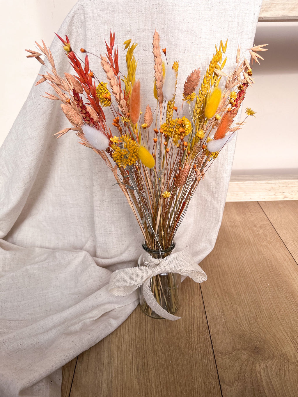 Citrus Dried Flowers with Vase image 2