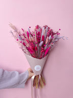 Lilac, Pink & Cerise Dried Flower Arrangement image 2