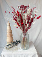 Red and Silver Arrangement with Vase image 3