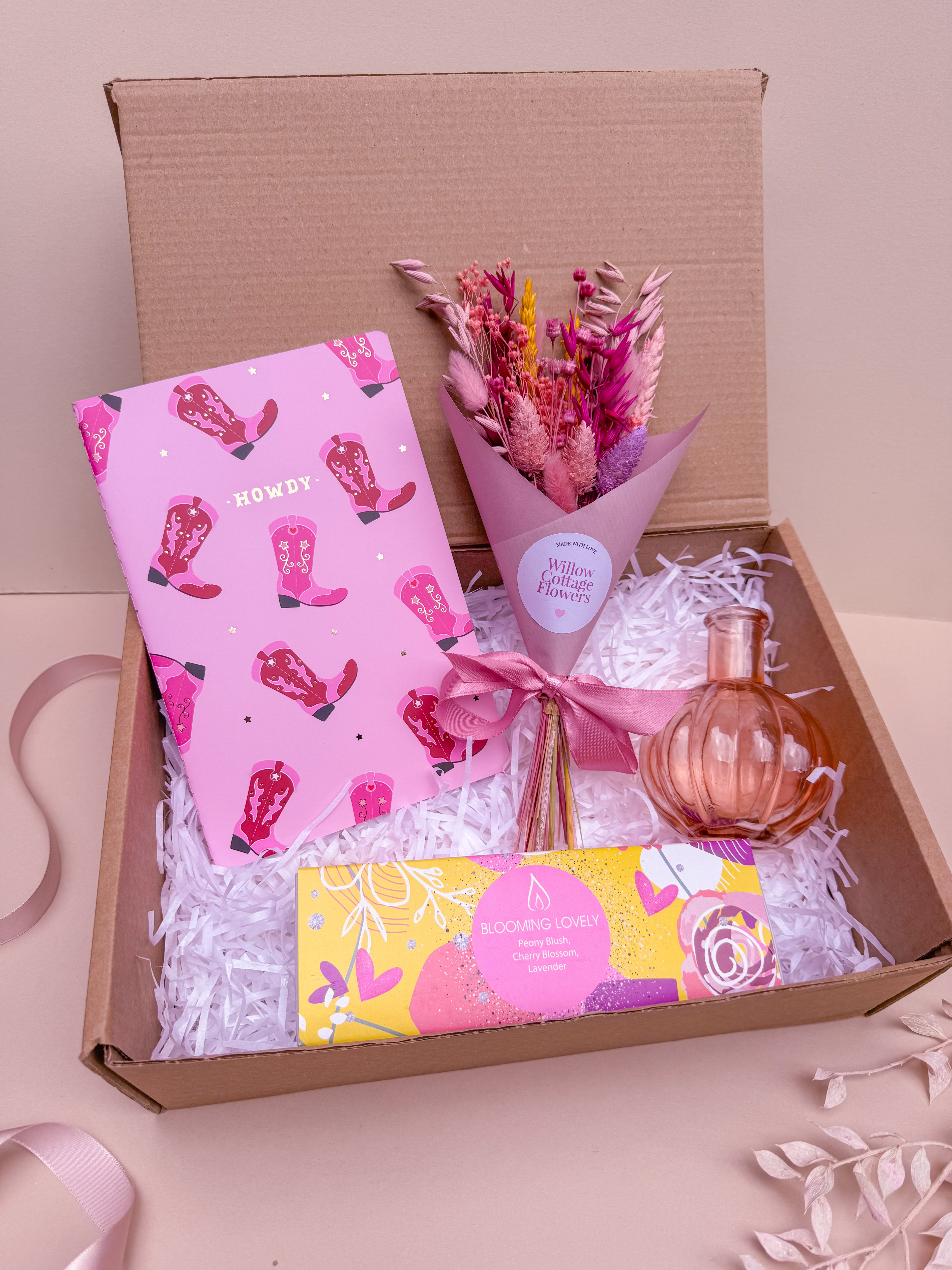 Pink Dried Flower Gift Box image 3