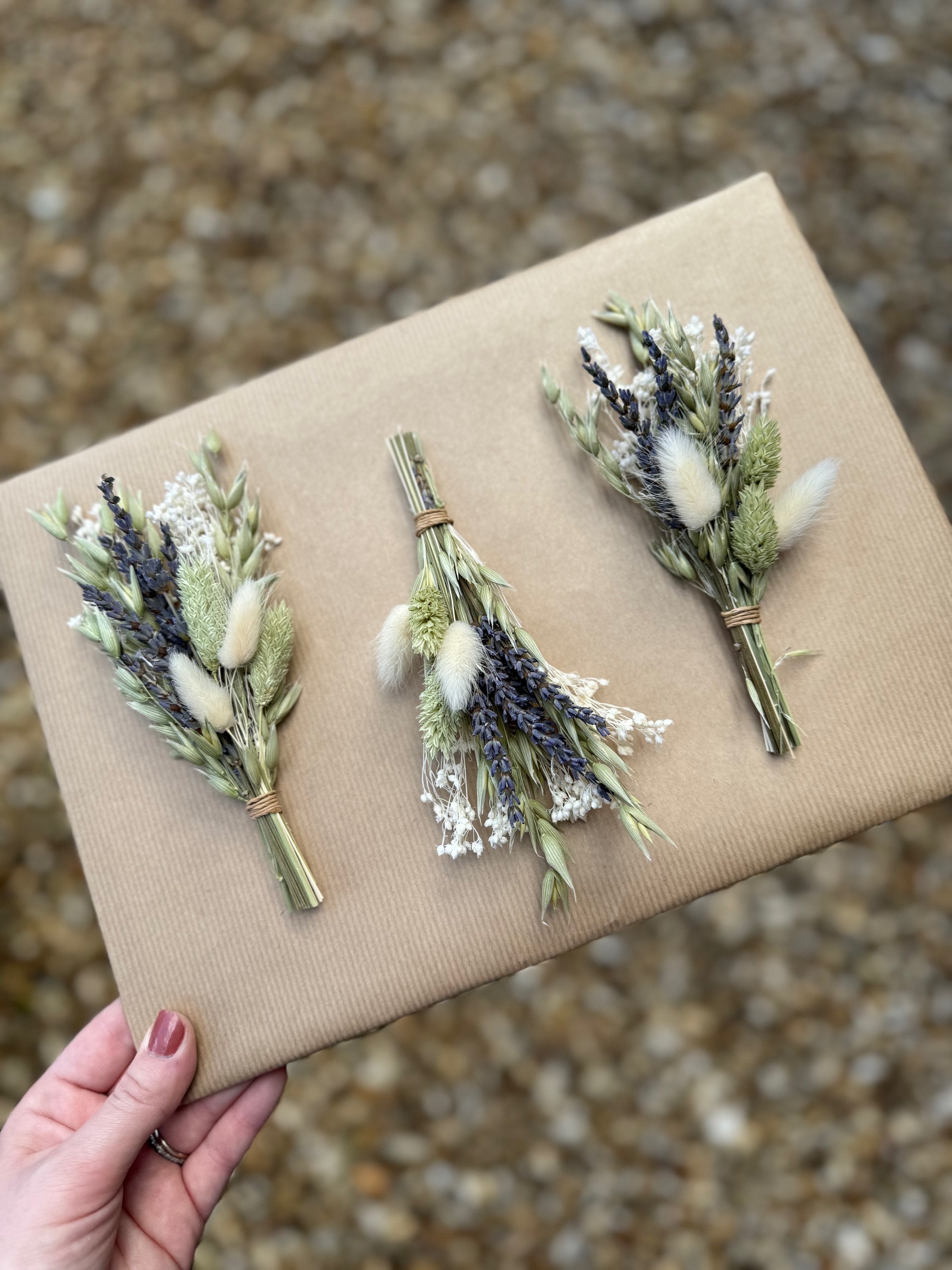 Natural Lavender Buttonhole image 0