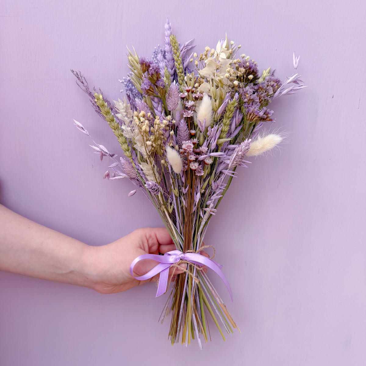 small-flower-girl-bouquet-purple-green