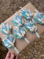blue boho wedding accessories for men