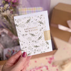 loveliest mum ever dragonfly print card