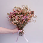 Peach Wildflower Dried Flower Bouquet