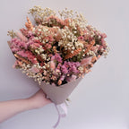 Peach Wildflower Dried Flower Bouquet
