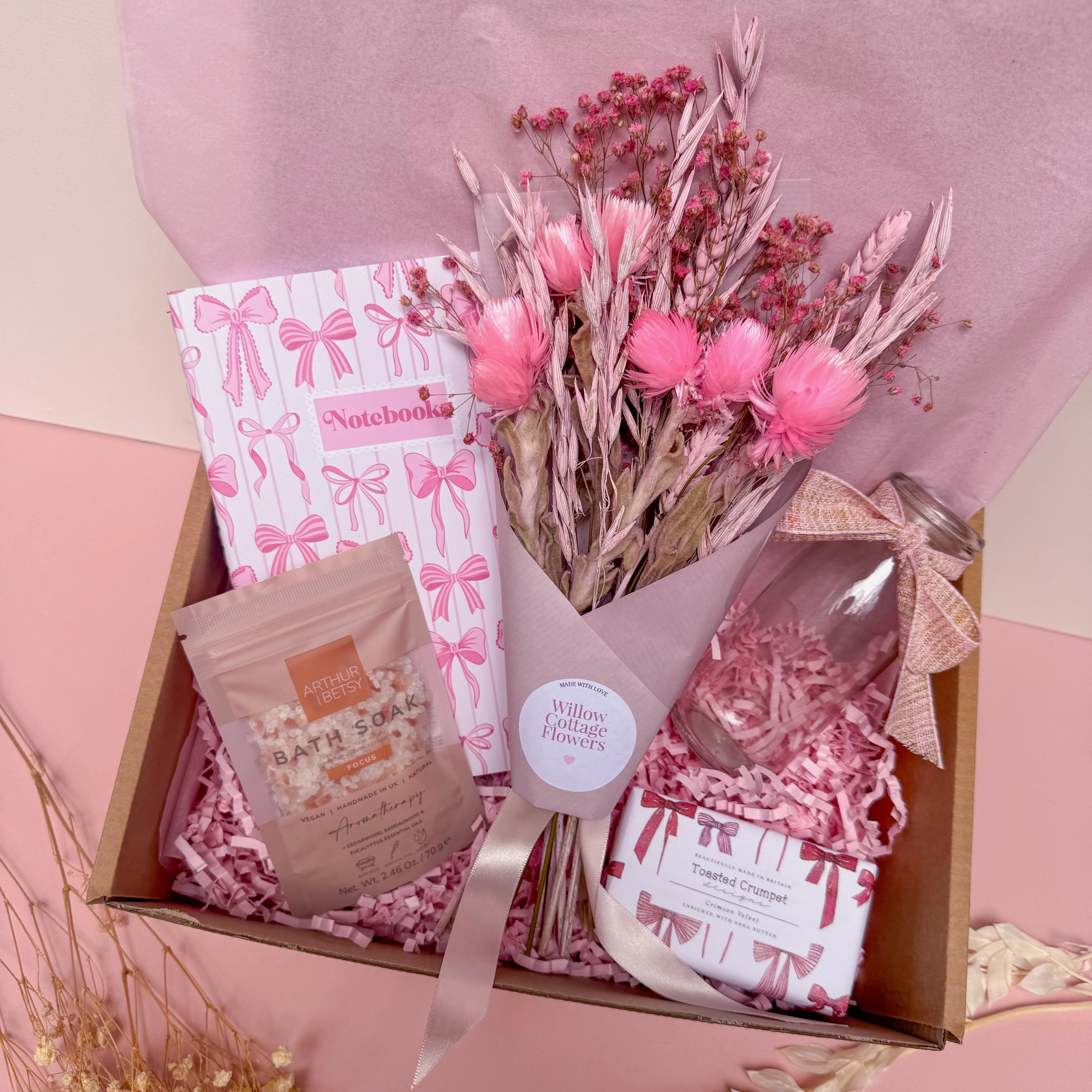 pink pamper hamper for her