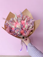 romantic boho dried flowers for wedding