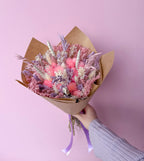 pastel dry flower bouquet 