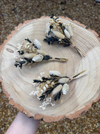 babies breath floral pin for wedding