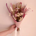small bunch of pink and white wildflower