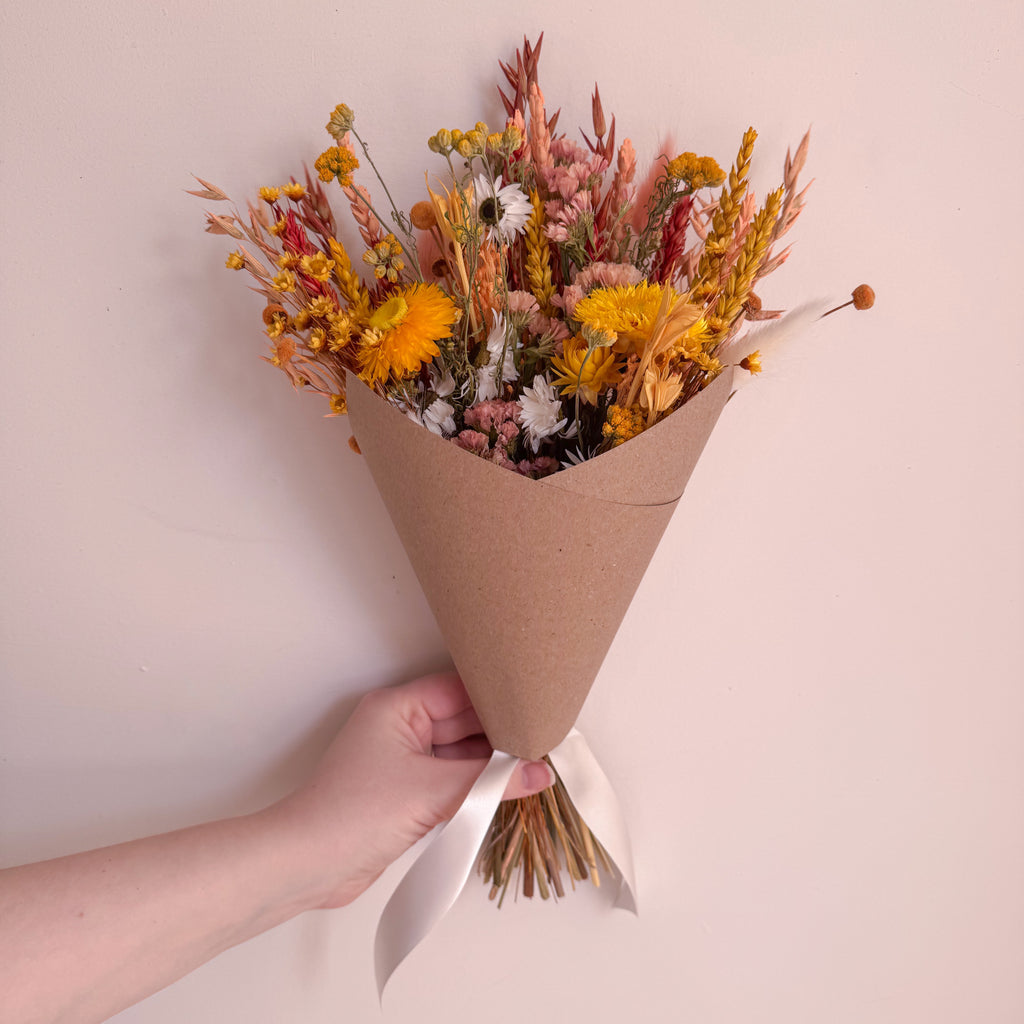 small yellow floral arrangement