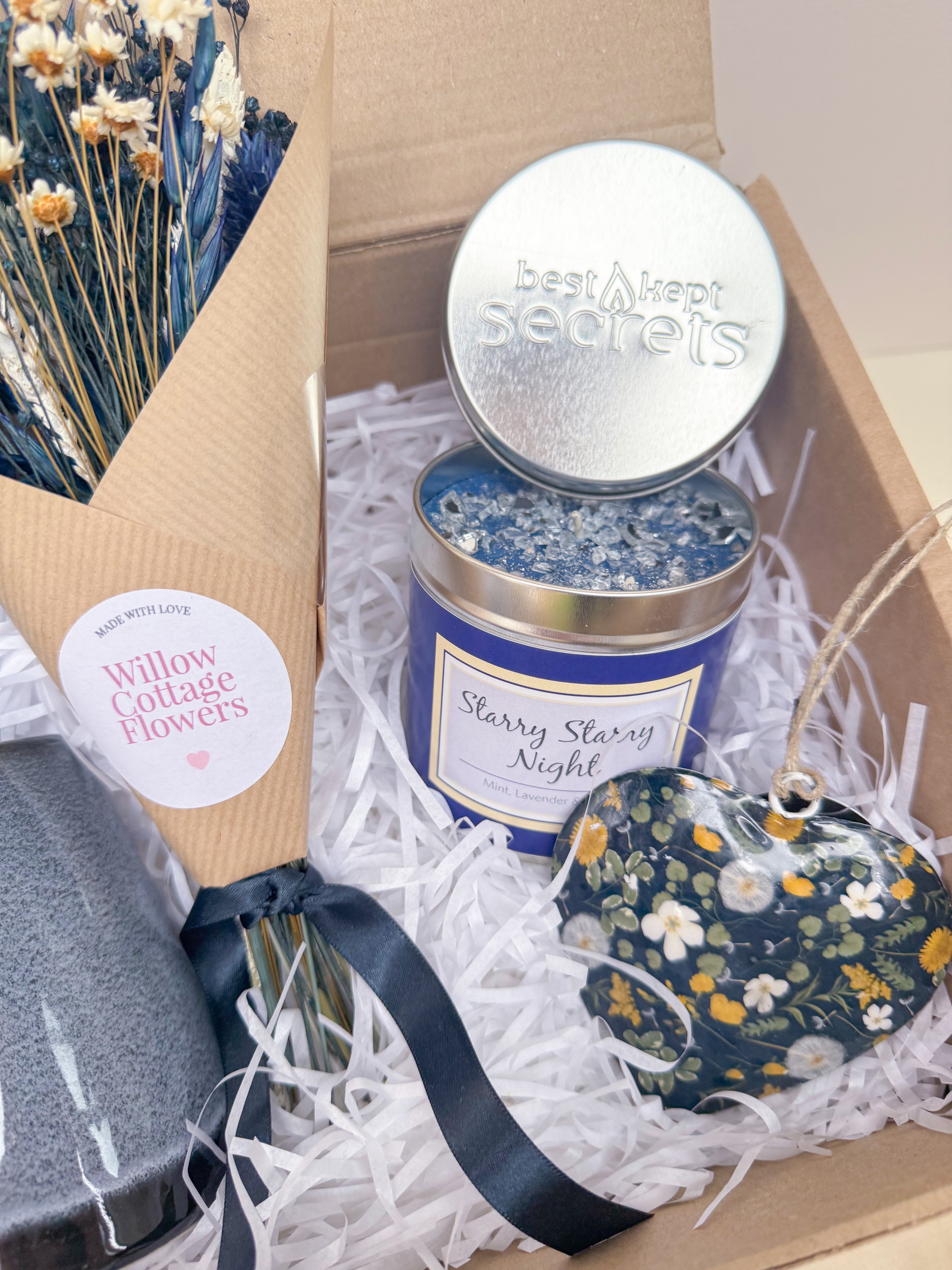 starry starry night scented candle tin