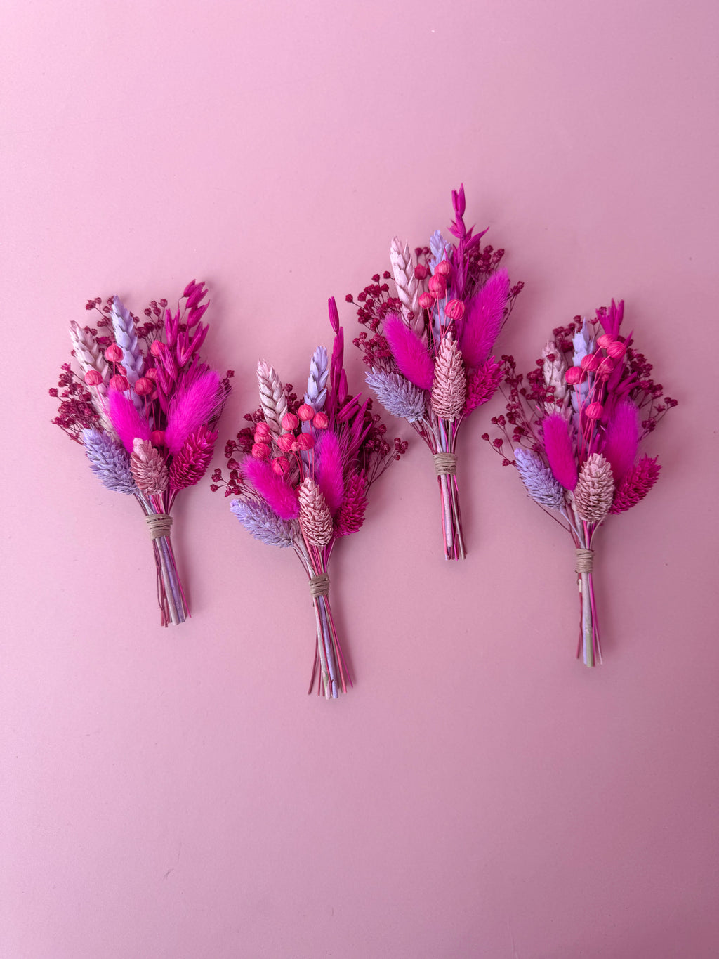 hot pink buttonhole for wedding