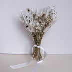 white bohemian bouquet with daisies