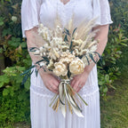 luxury bridal pampas grass arrangement